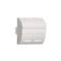 LEVITON - Plastron Incliné Double 45X45 avec volets