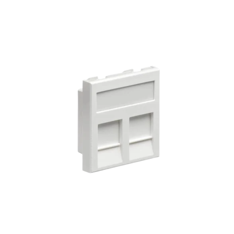 LEVITON - Plastron Plat Double 45X45 avec volets