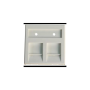 LEVITON - Plastron Plat Double 45X45 avec volets