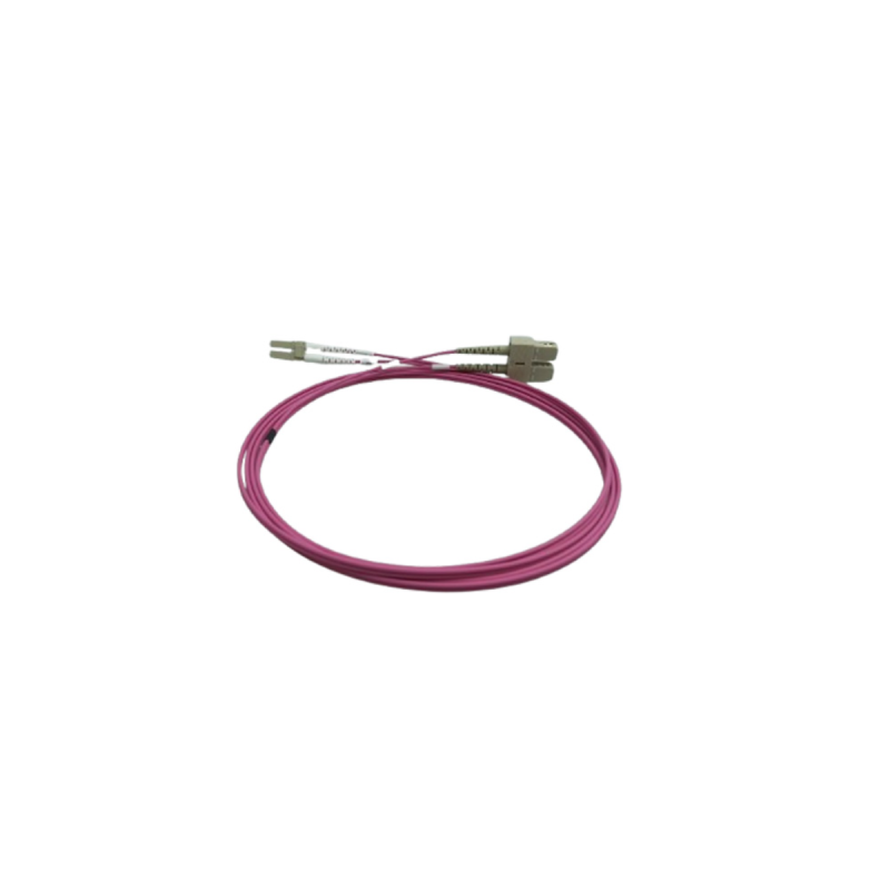 NEKLAN Cordon FO Duplex multimode 50/125 LC/SC - OM3 - 2m VIOLET