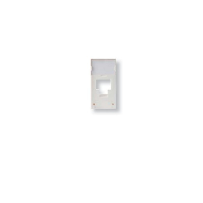 3M Face avant 22.5x45 pour 1 RJ45 - Blanc