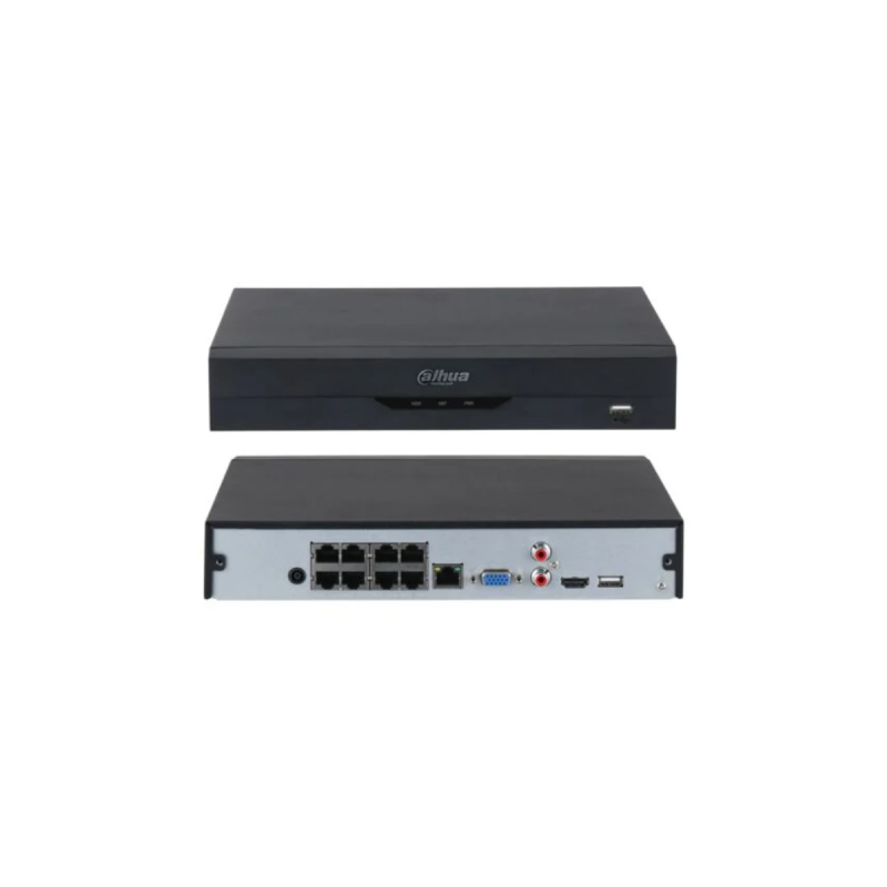 DAHUA - NVR4108HS-8P-EI - Enregistreur IP 8Ch 8PoE 4K 256Mbps 1SATA