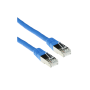 HSD - Frette 24 PDC RJ45 FTP Cat.6A F/M câble C.7 4p Bleu 4m