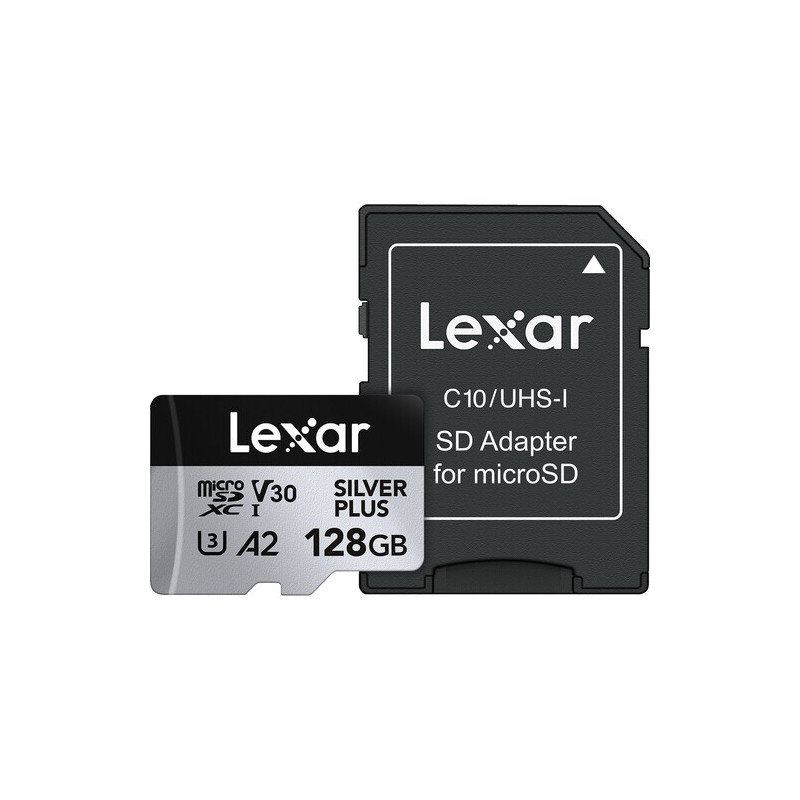 Lexar SD Silver Plus UHS-1 128GB V30 R205/W150MB/s