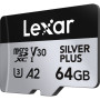 Lexar microSDXC Silver Plus UHS-1 64GB V30 R205/W100MB/s