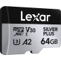 Lexar microSDXC Silver Plus UHS-1 64GB V30 R205/W100MB/s