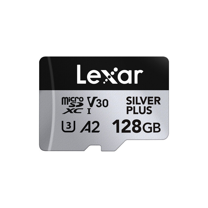 Lexar microSDXC Silver Plus UHS-1 128GB V30 R205/W100MB/s