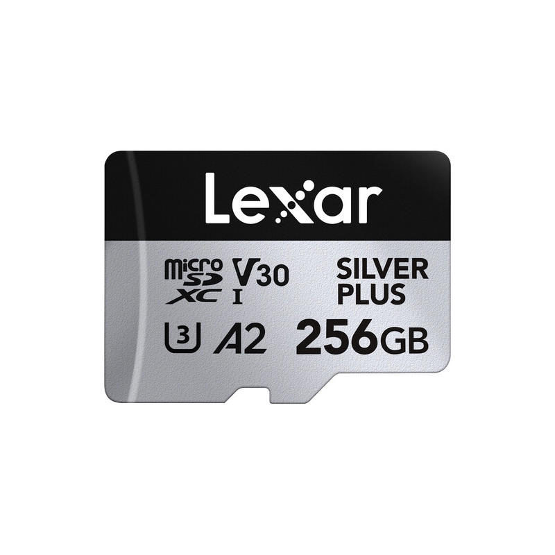 Lexar microSDXC Silver Plus UHS-1 256GB V30 R205/W100MB/s