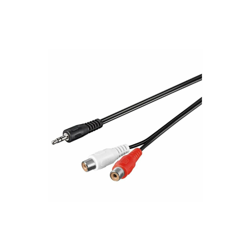 Goobay Adaptateur Jack 3,5mm (3B, ST) 2 Fem.s Cinch (audio à G/D)1,5m