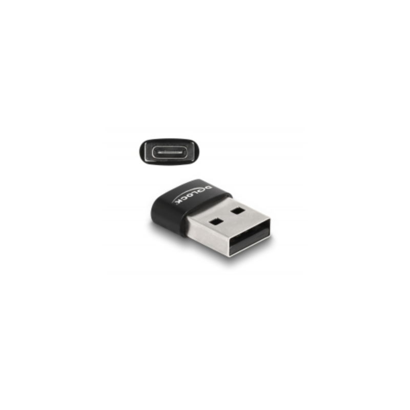 Delock Adaptateur USB 2.0 USB Type-A mâle vers USB Type-C femelle