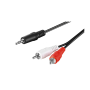 Goobay Cable Jack 3,5 mm (3B, ST) 2 Cinch (audio à G/D) 3m