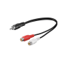 Goobay Cable adaptateur Cinch 2 prises Fem.s Cinch (audio à G/D)