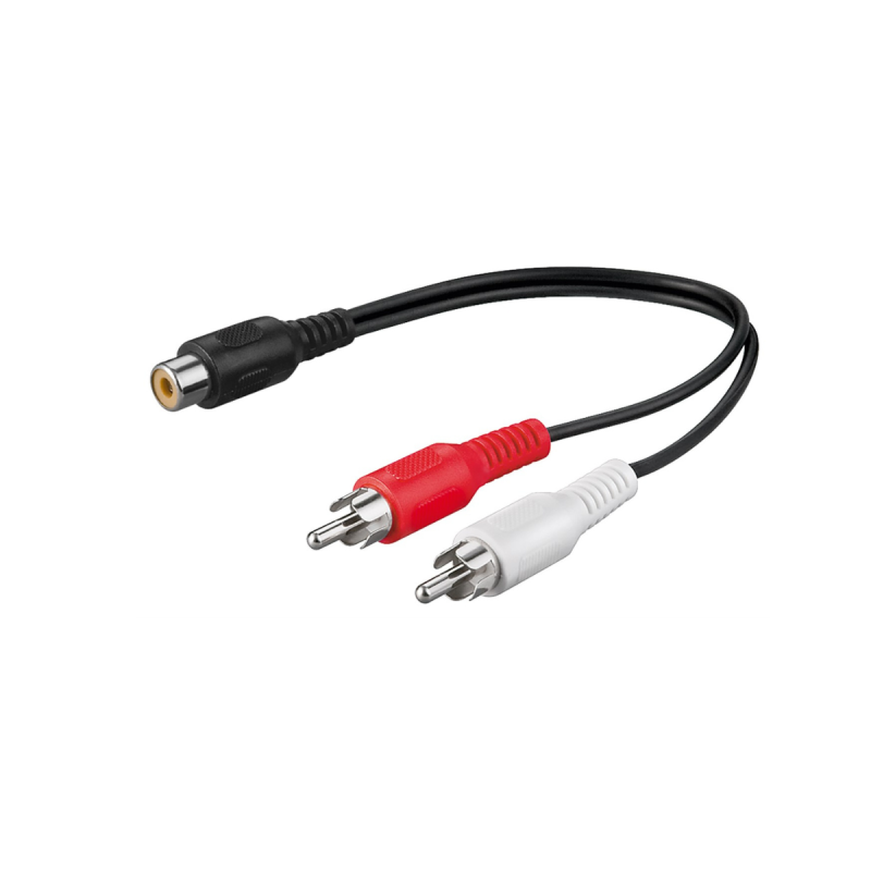 Goobay Cable adaptateur Prise Fem. Cinch 2 Cinch (audio à G/D)