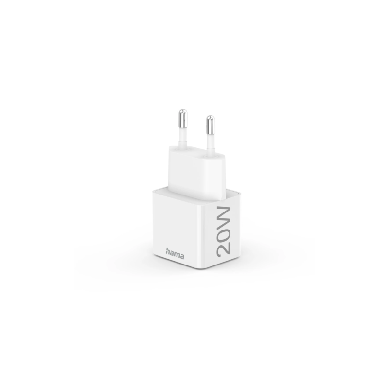 Hama Chargeur rapide, USB-C, super-mini-chargeur, PD, 20W, blanc