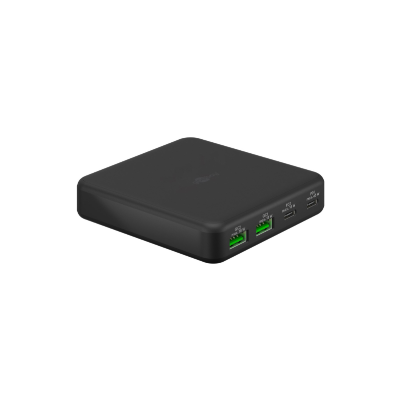 Goobay Chargeur Multiport USB-C PD GaN (65W) noir