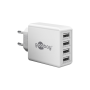 Goobay Chargeur Multiport USB-A (30 W) 4x ports USB-A blanc