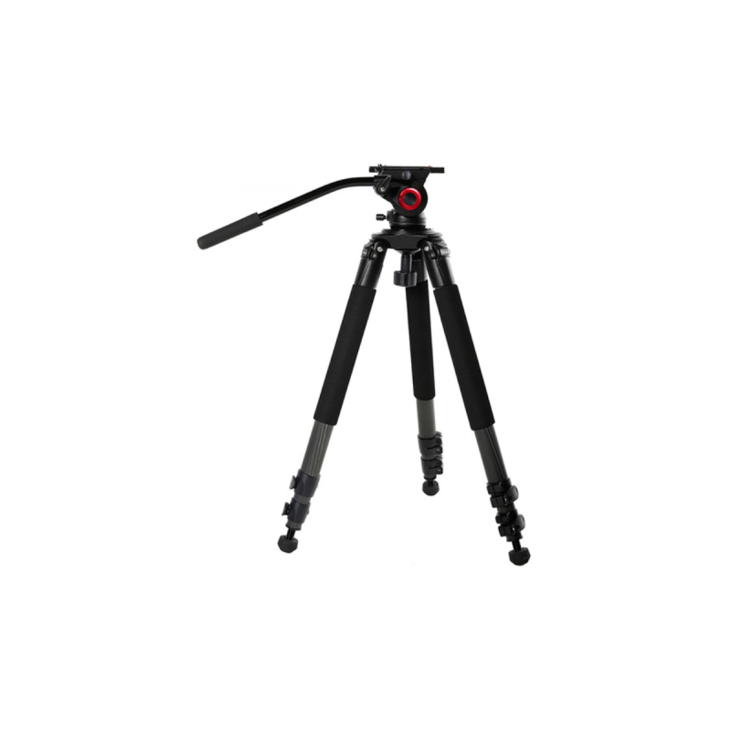 Came-TV Carbon Fiber Tripod With Fluid Bowl Head Max Load 55 Lbs 701B