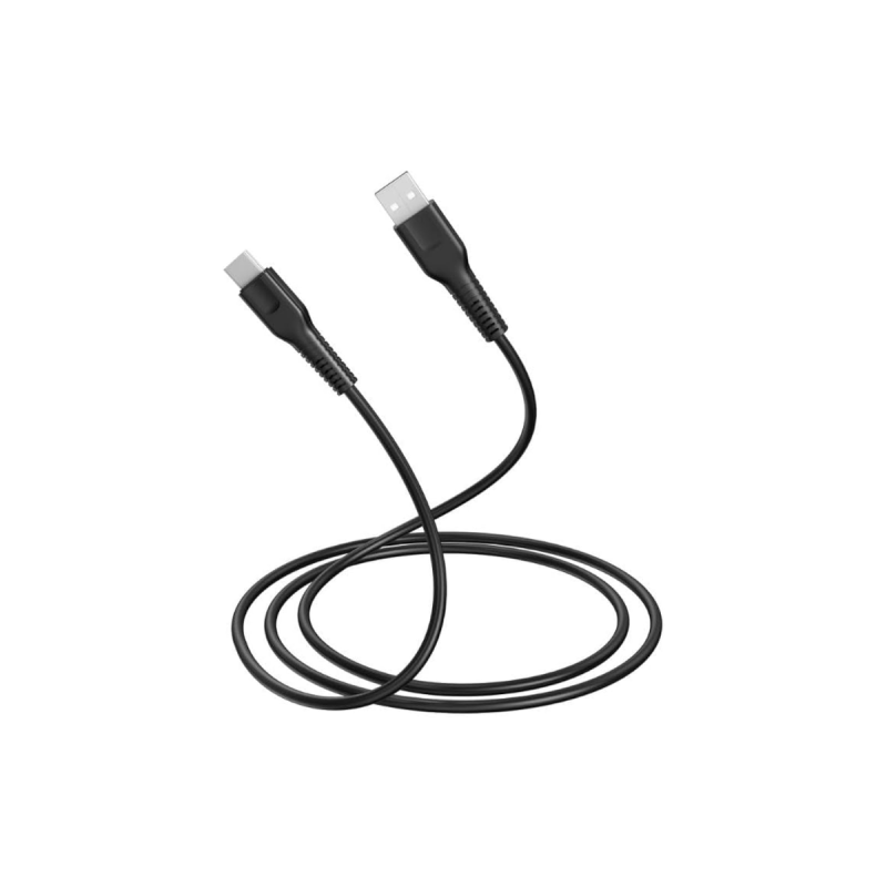 WE Câble USB A/USB-C 2.0 Male/Male - 15W - 1.50M - Noir