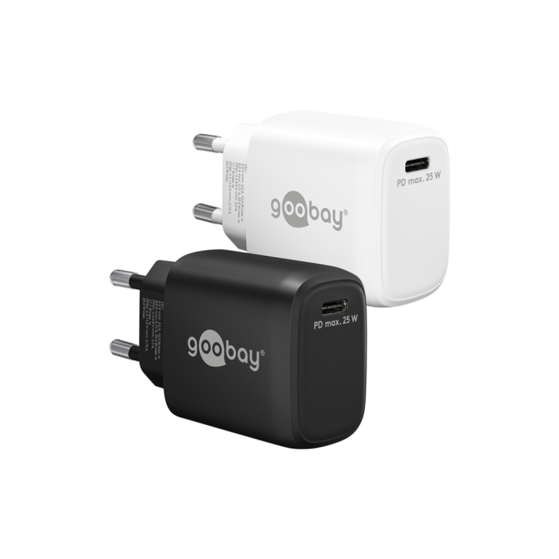 Goobay Chargeur Rapide USB-C™ PD GaN (25 W)  blanc