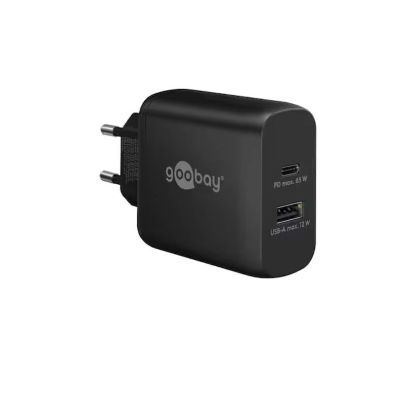 Goobay Chargeur Rapide Double (65 W) noir