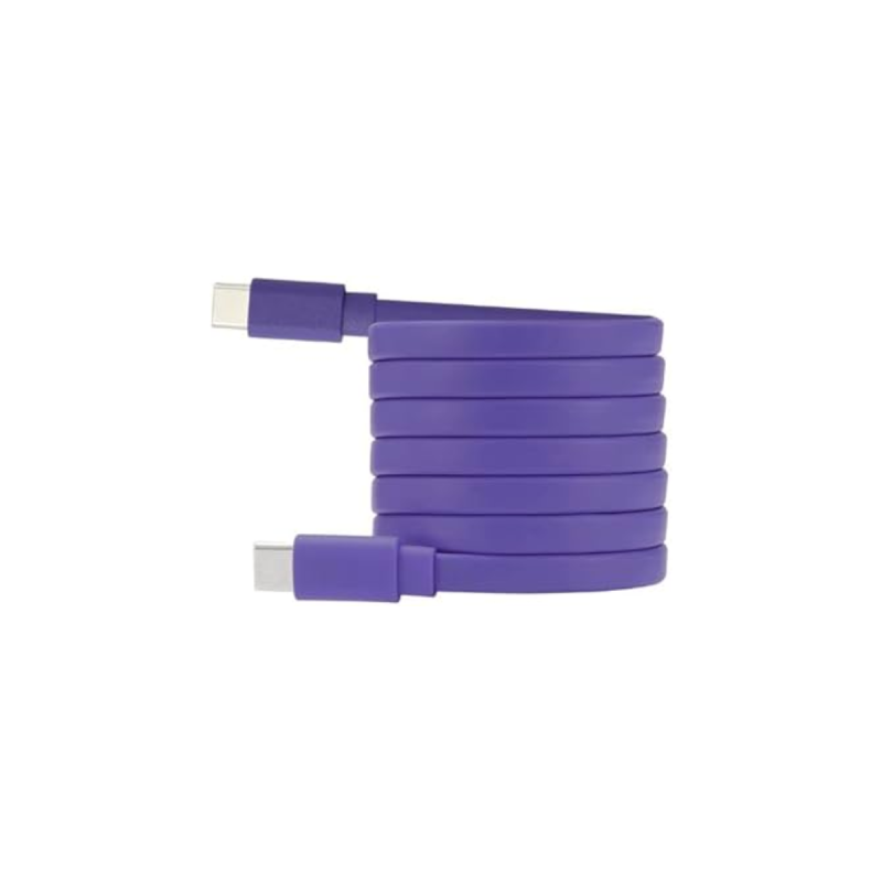 WE Câble USB-C /USB-C plat 1 m Charge 60W (3A/20V) USB 2.0 violet