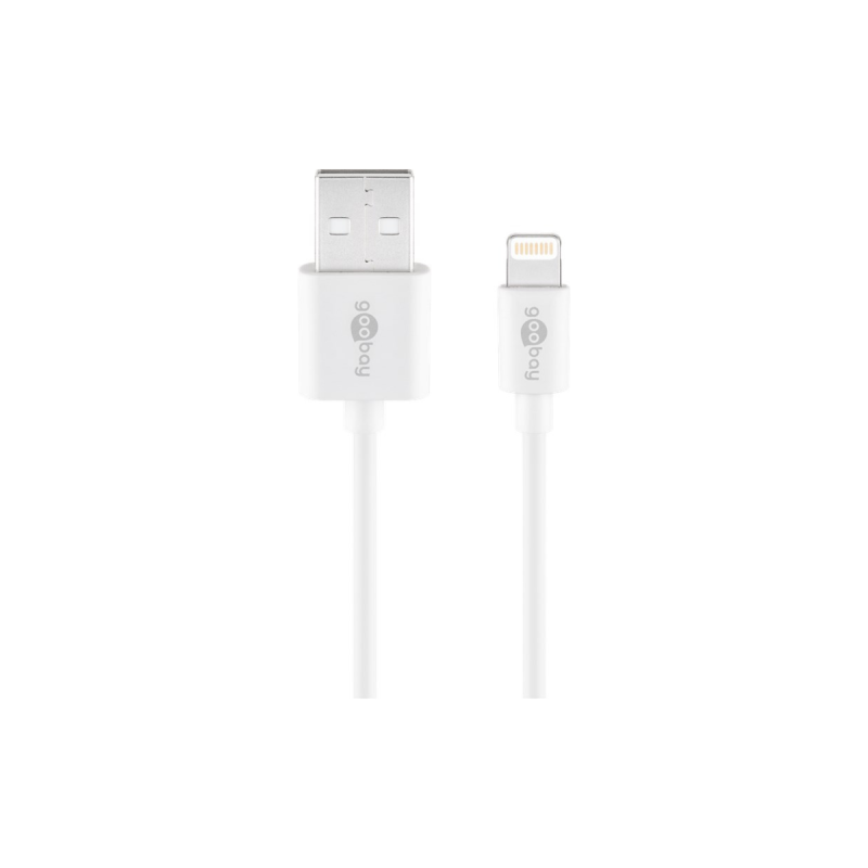 Goobay Câble de Charge et de Synchronisation Lightning USB 2m