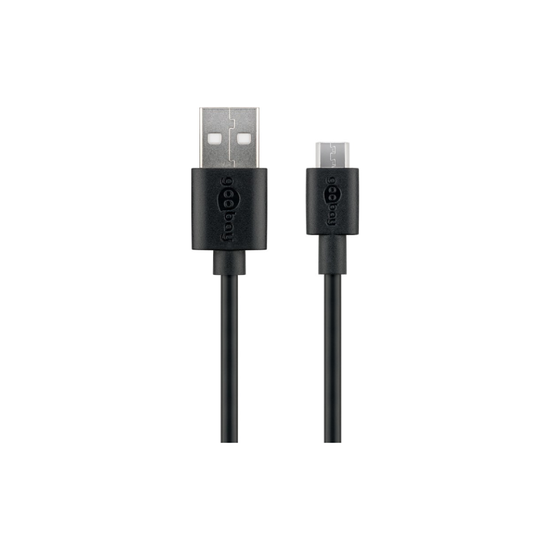 Goobay Câble de Charge et de Synchro USB-A 2.0 vers Micro-USB 1m