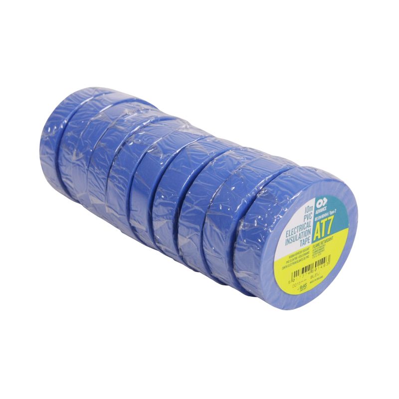 Ruban Isolant AT7 15mm x 10m - Bleu (Vendu par pack de 10)