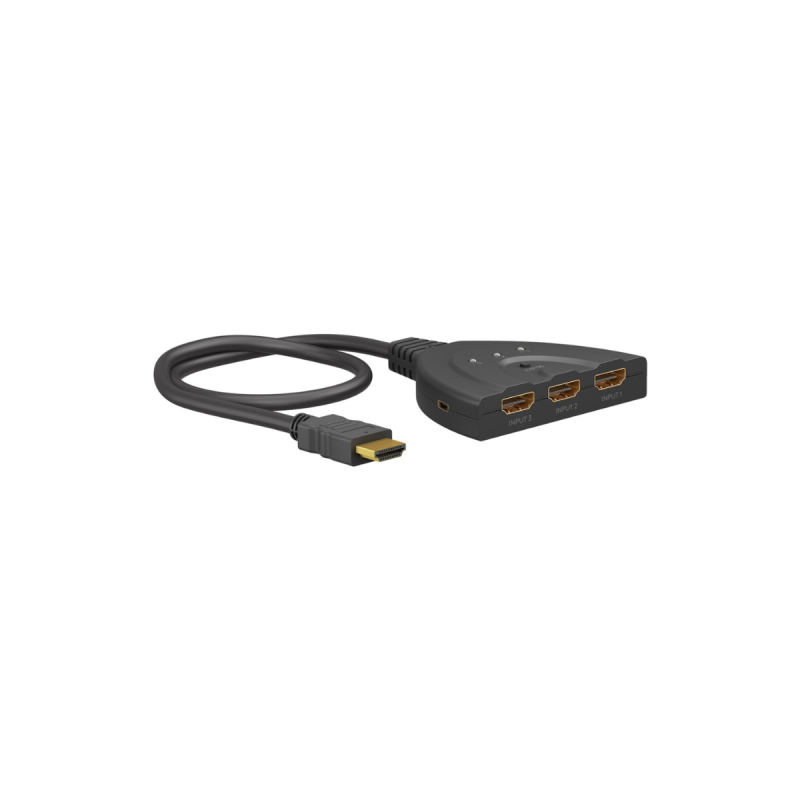 Goobay Commutateur HDMI™ 3 à 1 (4K à 60 Hz)