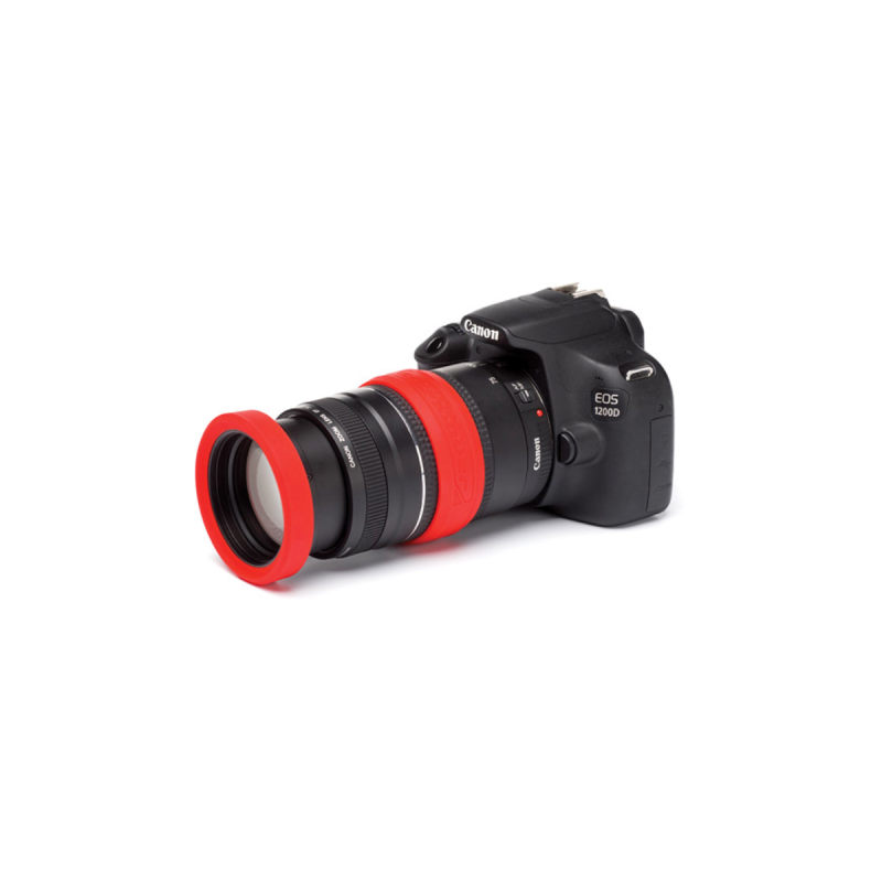 EasyCover lens rim for 62 mm red