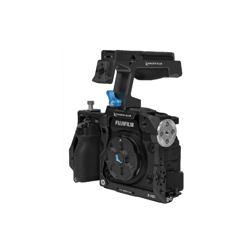 Kondor Blue Fujifilm XH2S/ X-H2 Cage with Top Handle (Raven Black)