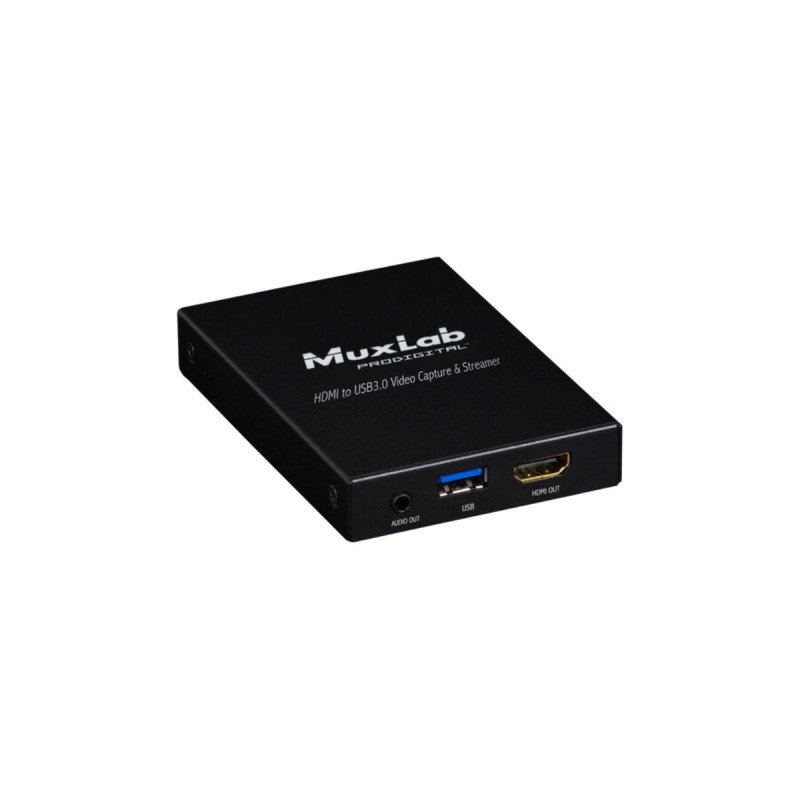 MuxLab HDMI 4K to USB3.0 Video Cap. & Stream W/Audio