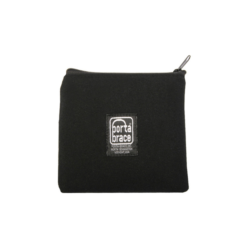 Portabrace Padded Accessory Pouch, 6x6" Black without logo and Zipper