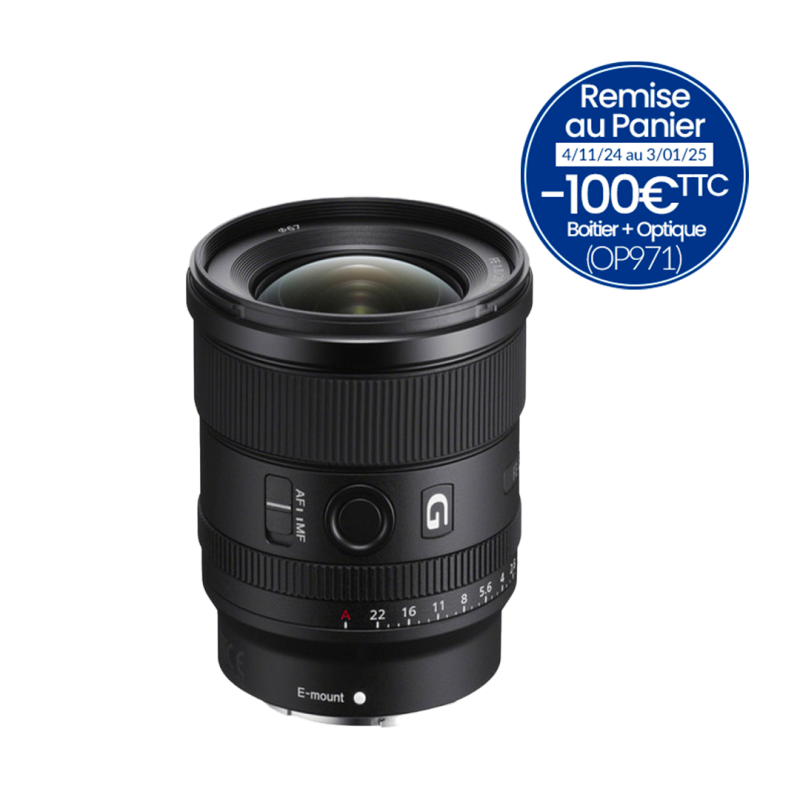 Sony Objectif FE 20 mm F1.8 G