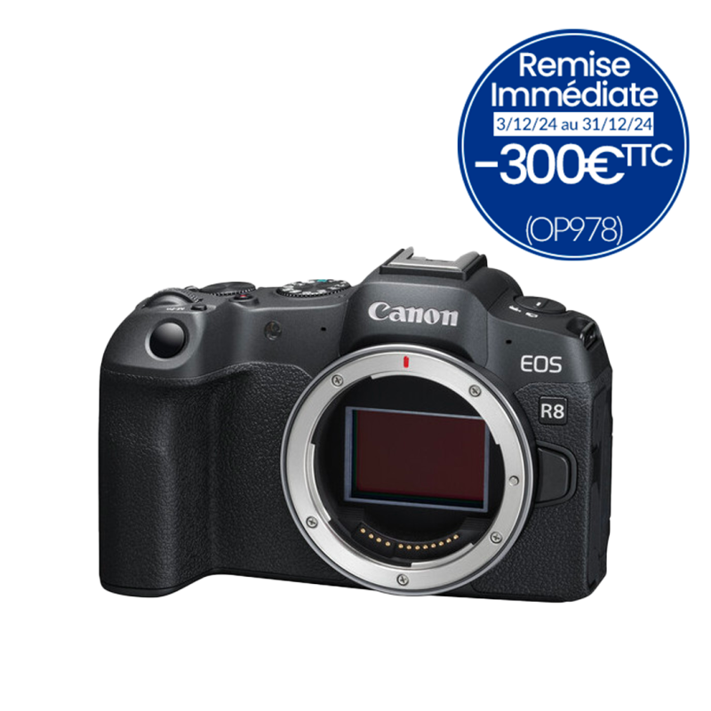 Canon EOS R8 Hybride Plein Format - Boîtier Nu