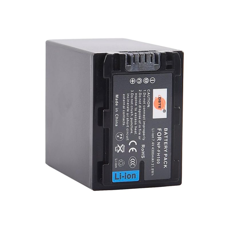 DSTE NP-FH100 Batterie compatible Li-ION pour caméscope Sony