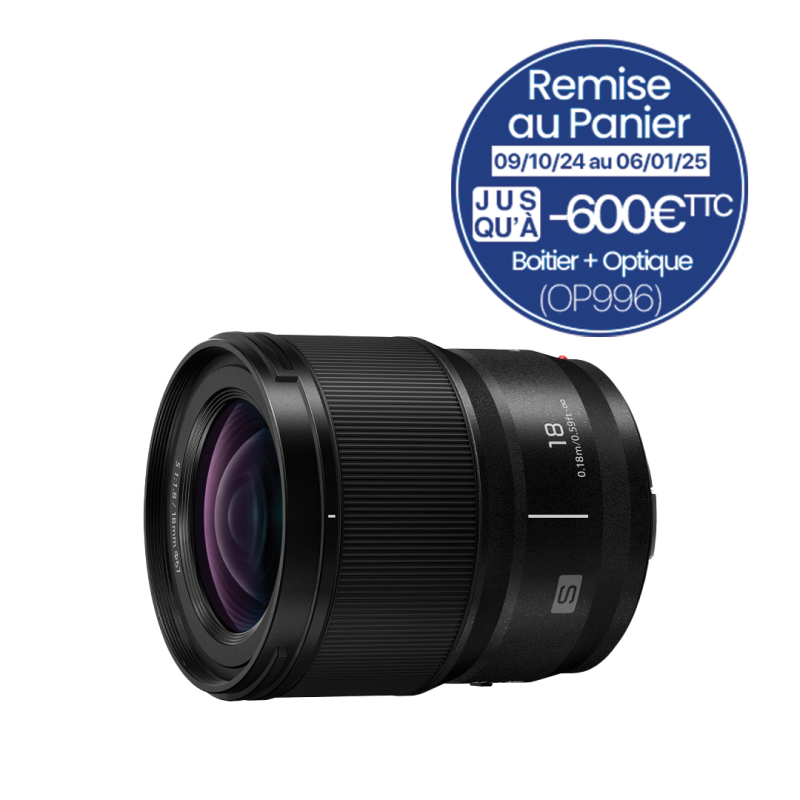 Panasonic Objectif Lumix S 18mm F1.8 Monture L