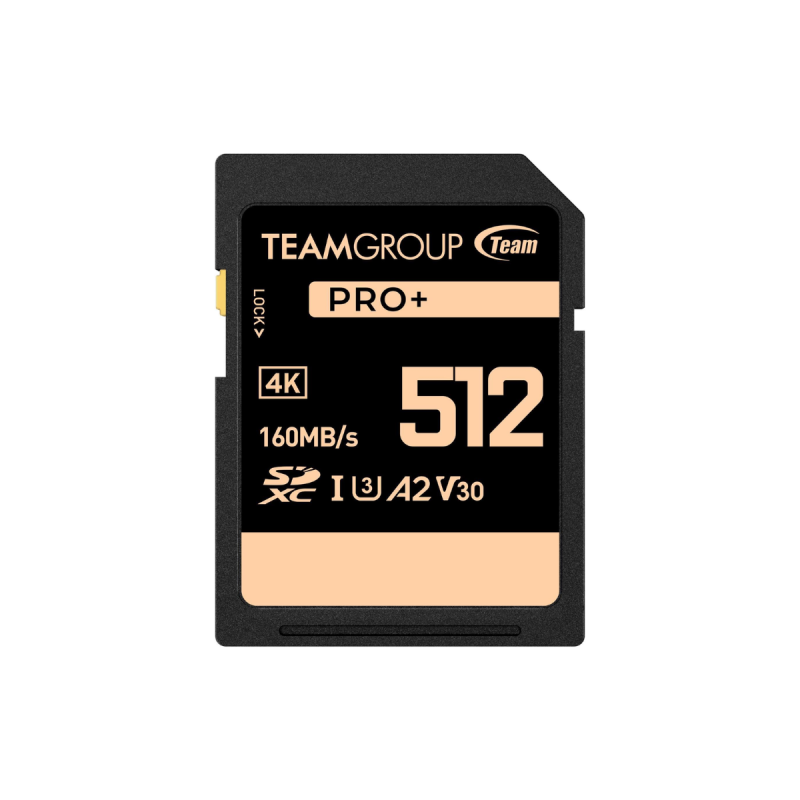 Team Group Pro + SDXC UHS-I U3 V30 A2 512GB(U3 V30 A2)