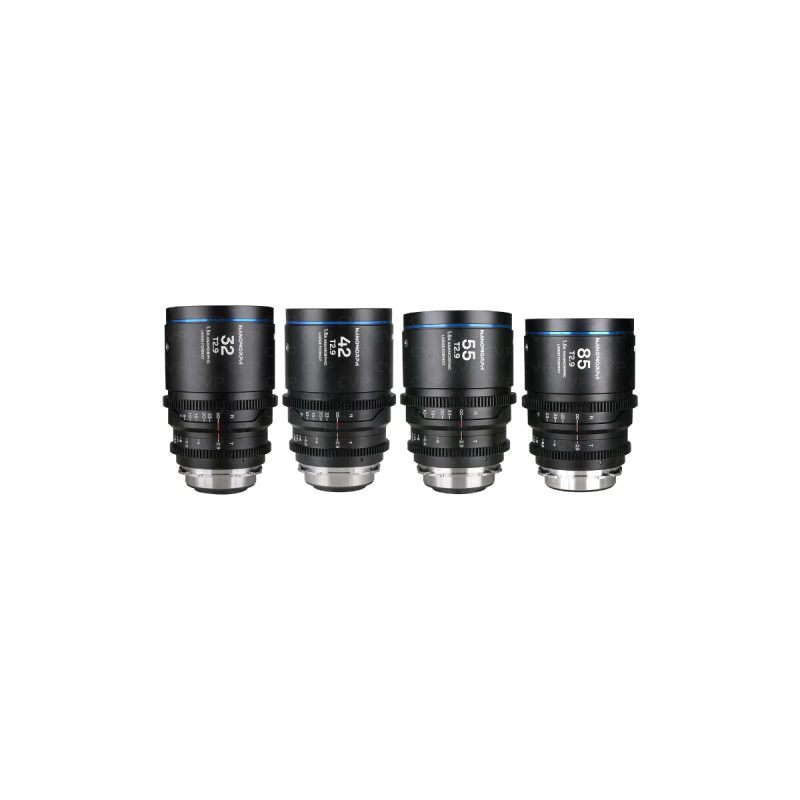 Laowa Nanomorph LF Prime 4-Lens Bundle (32, 42, 55, 85mm) (Blue)