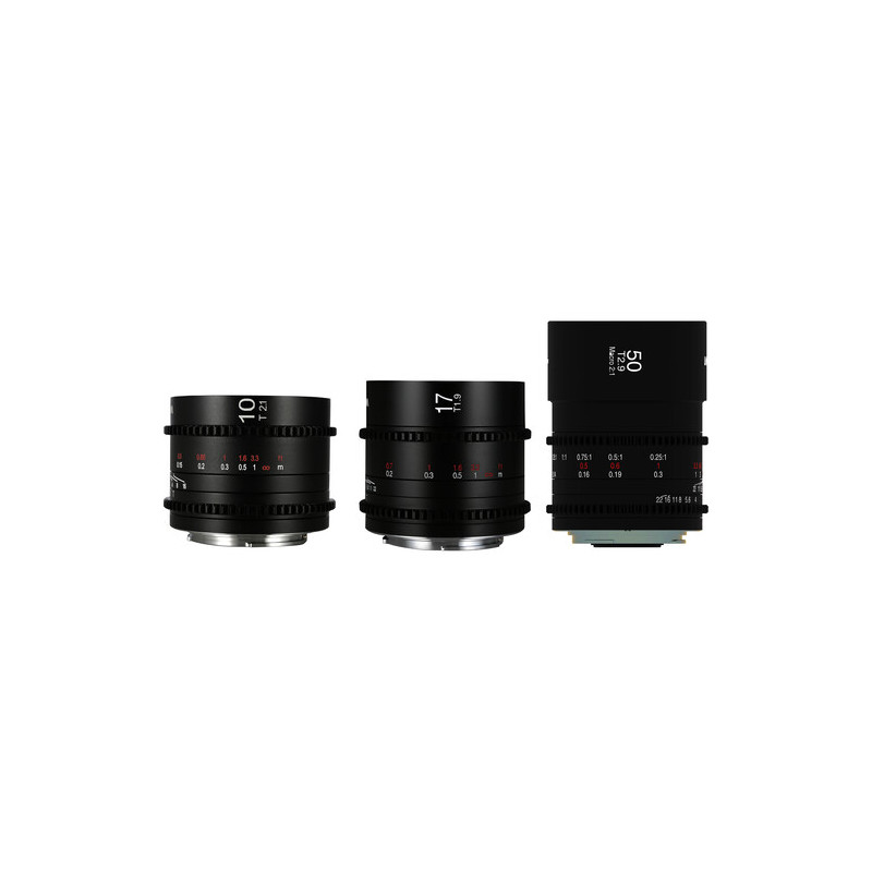 Laowa Objectif MFT Cine kit 3 optiques 10mm+17mm+50mm macro