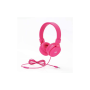 WE Casque filaire fushia avec micro Câble 1.20m arceau réglable