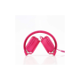 WE Casque filaire fushia avec micro Câble 1.20m arceau réglable