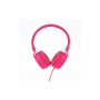 WE Casque filaire fushia avec micro Câble 1.20m arceau réglable