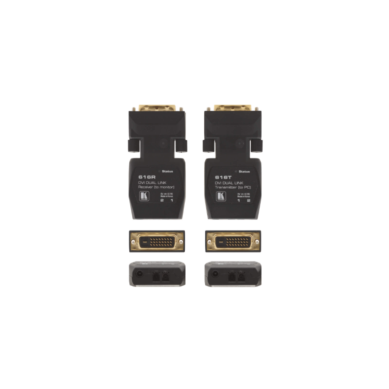 Kramer 2-Fiber Detachable Dual Link DVI module (Rx & Tx Set)