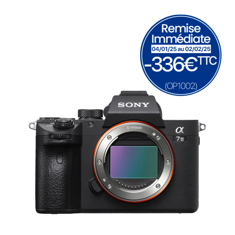 Sony Alpha 7 Mark III Hybride 24 Mpx -Boîtier Nu Plein Format