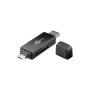 Goobay Lecteur de cartes USB-C et USB-A pour SDXC SDHC microSD et SD