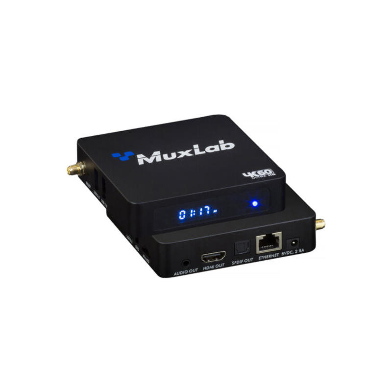 Muxlab HDMI over IP receiver with signage player