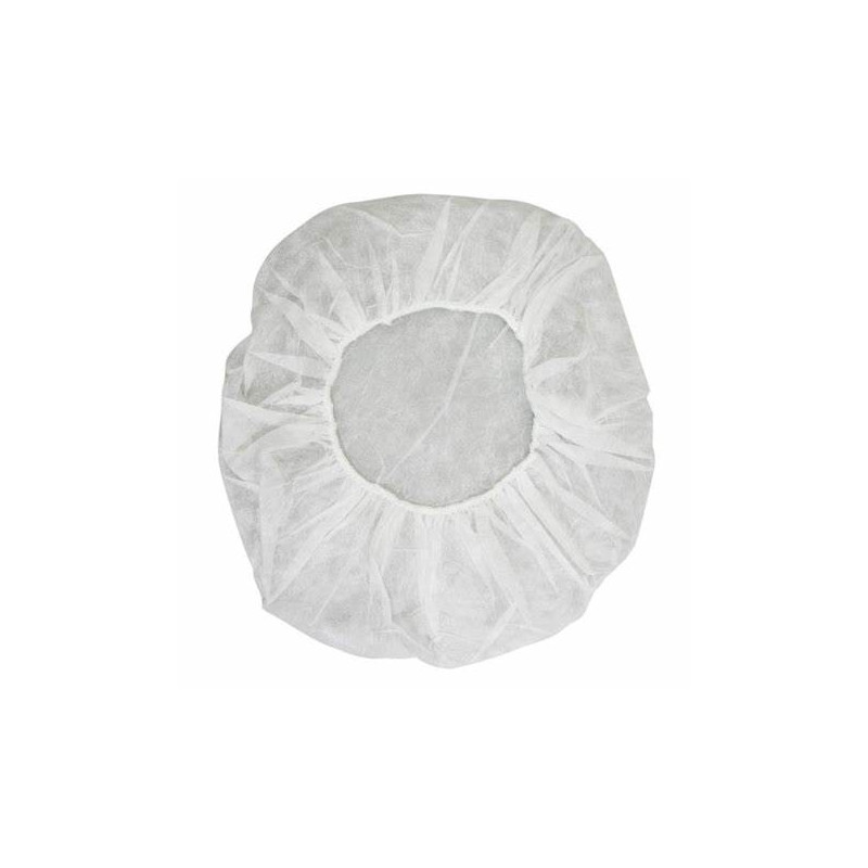 Lot de 100 Charlottes Hygiéniques pour Casque, Diamètre 12 cm