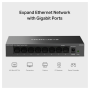 Mercusys Boitier métal Switch  8 ports Gigabit port RJ45