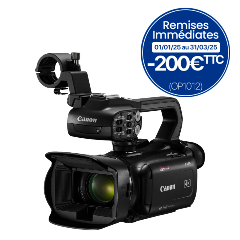 Canon XA60 Caméscope 4K CMOS 1/2,3" Zoom optique 20x